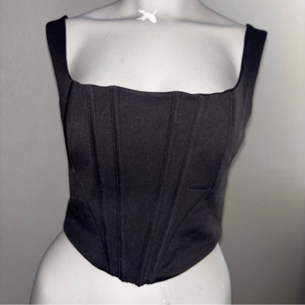Windsor Black Crop Top